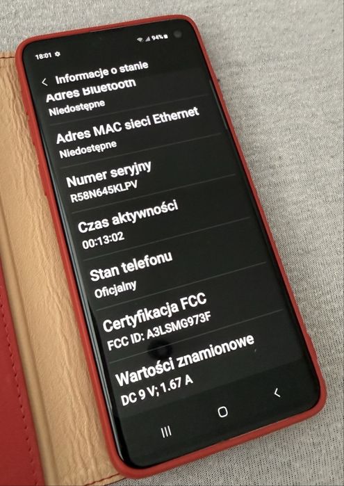 Samsung Galaxy S10 (SM-G973F/DS)