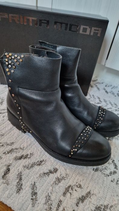 Botki skóra Prima Moda