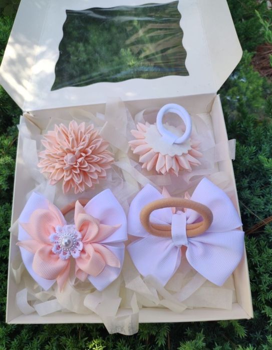 Резинки заколки бантики повязки ободки ручной работы