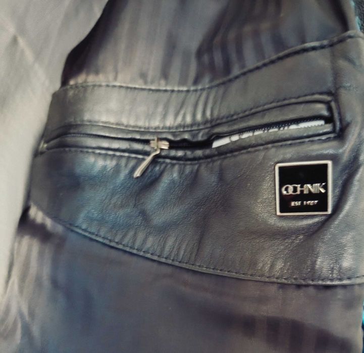 Ochnik -męska kurka skórzana casual M