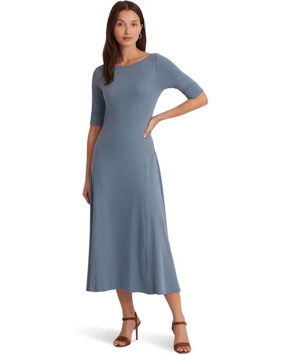 Ralph Lauren Stretch Cotton Midi Dress Платье трикотаж коттон р М