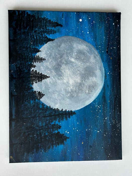 Piękny obraz malowany na płótnie "Warmia w pełni"