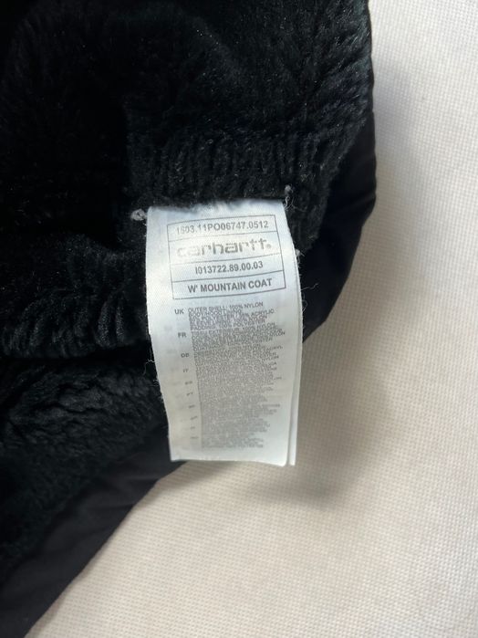 ocieplana kurtka Carhartt W' Mountain Coat black label winter jacket