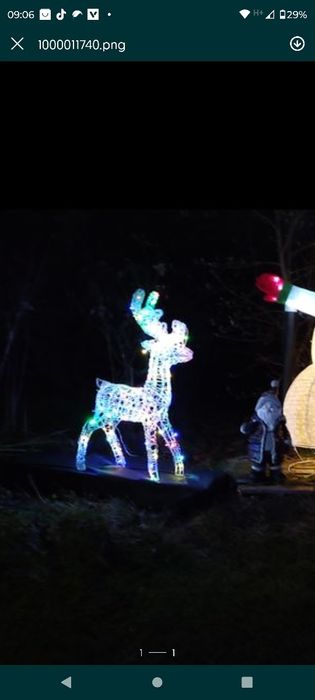 Renifer led 100 multicolor CUDO