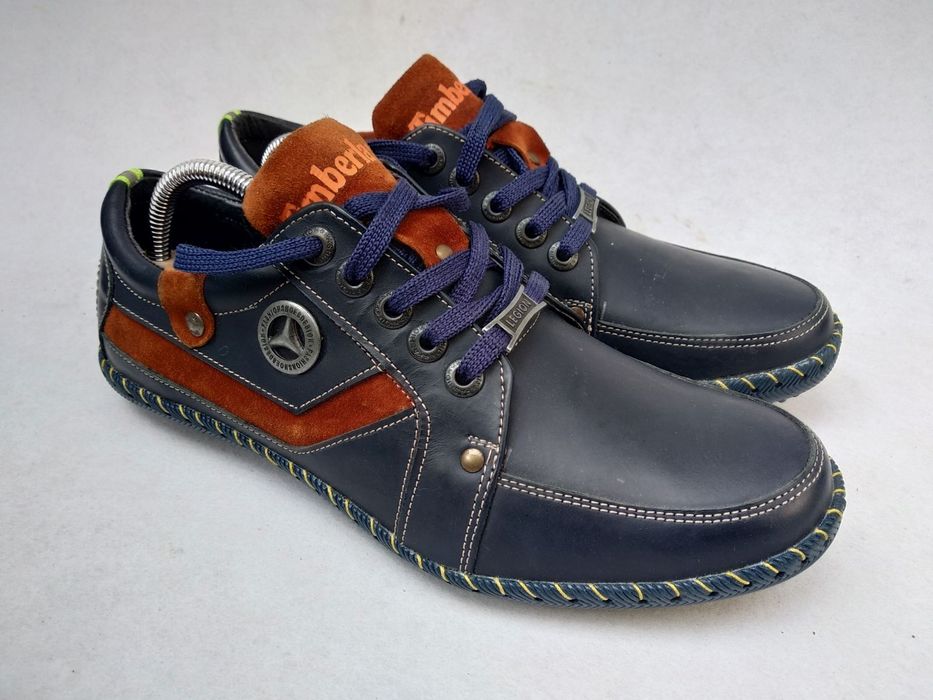 мокасины туфли спортивные мужские из натуральной кожи 40р