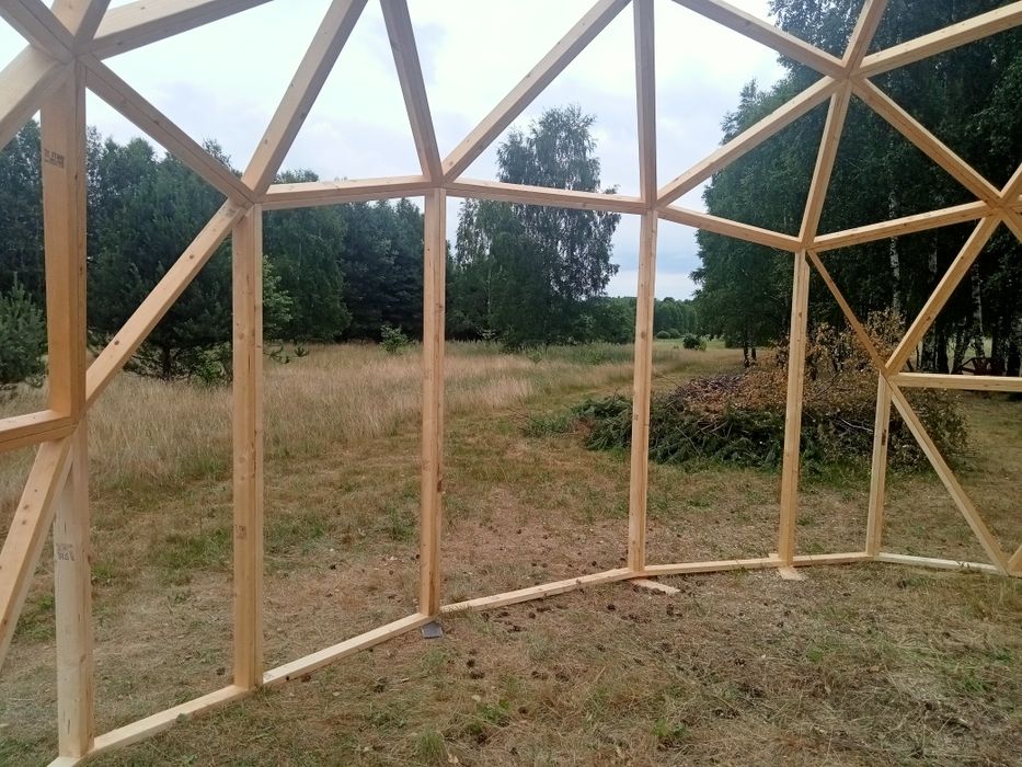 Kopuła geodezyjna, dom kopułowy 35m2.