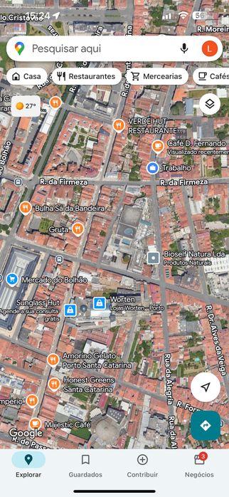 Café no centro do Porto