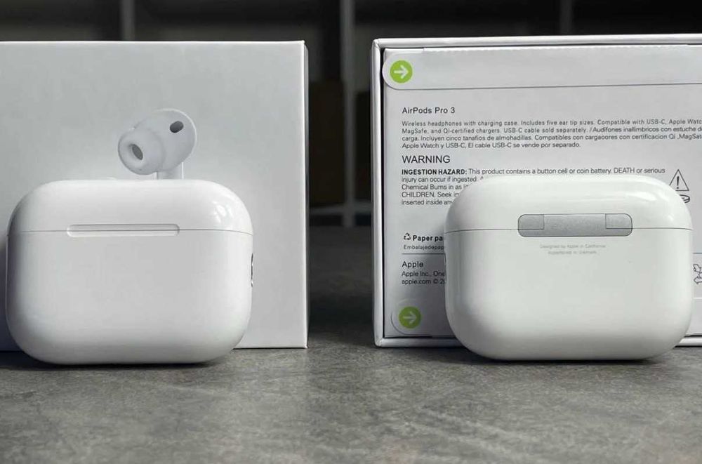‼️Якість 100%‼️ Навушники Apple Airpods Pro 3 Generation + шумопоглинання + прозорість