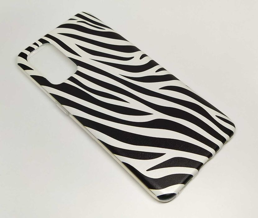Capa silicone riscas pretas Zebra para telemóveis Xiaomi Redmi e Mi