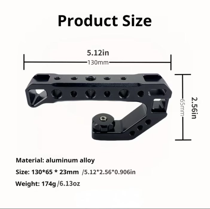 Pega superior (top handle) para câmara