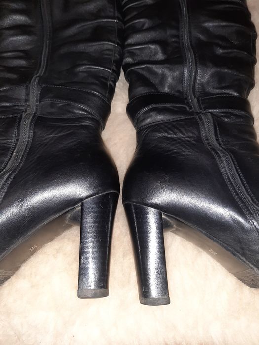 Сапожки осінні, шкіряні ,жіночі, сапоги женские,осенние 40 р.  26-26.5