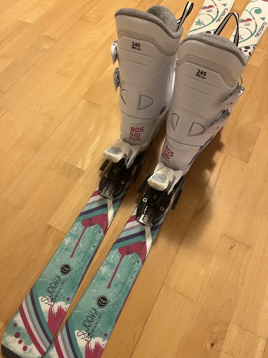 Zestaw narty 130cm + buty 24,5