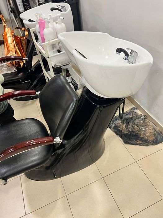 Rampa de lavagem de cabeleireiro