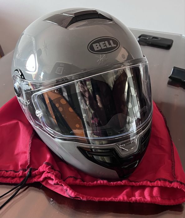 Capacete Bell Srt Nardo cinza modular tamanho M