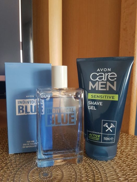 Zestaw perfumy Individual Blue Avon + żel do golenia Care MEN Avon