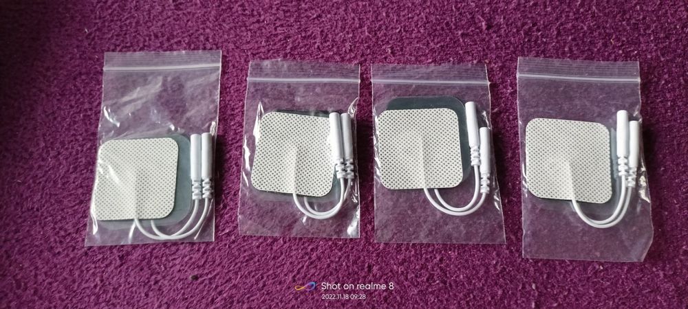 20× Elektrody Tens do elektrostymulacji 4×4 cm