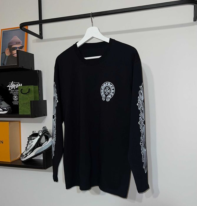 Лонгслів Chrome Hearts (чорного кольору)