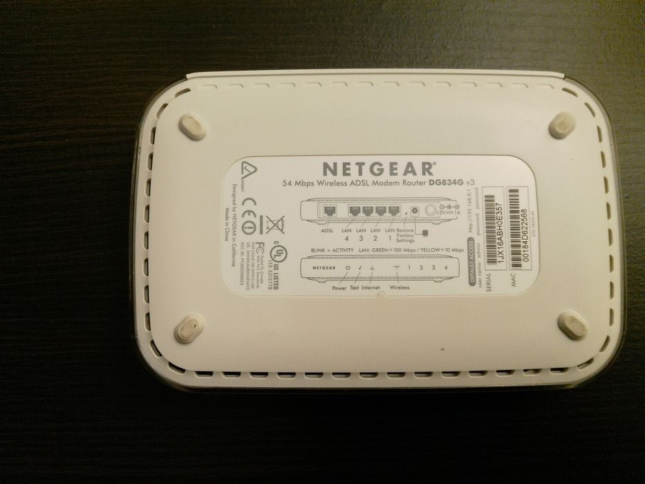 Роутер   NETGEAR DG834G v3