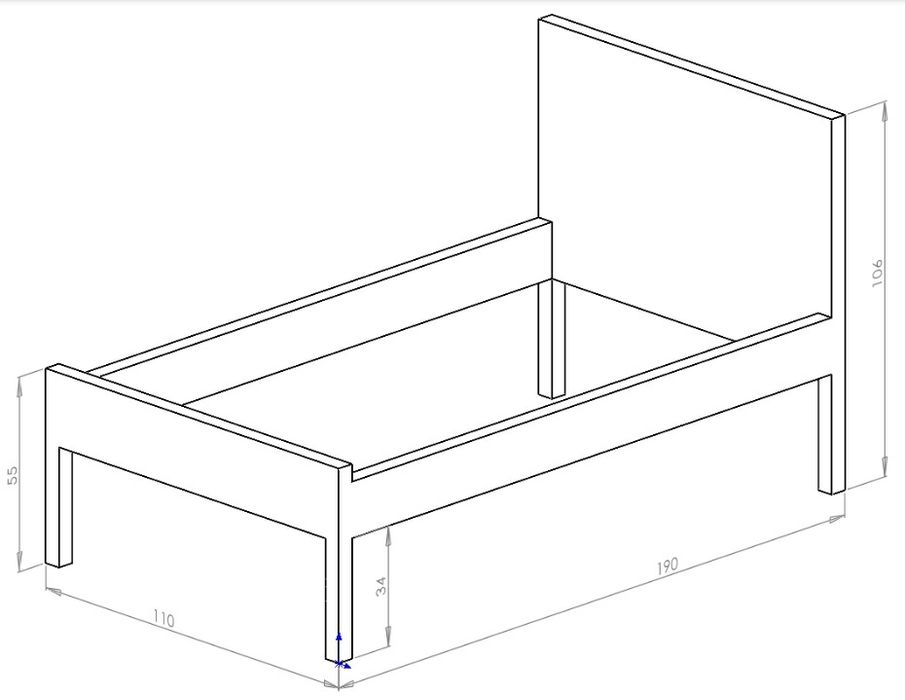 Cama antiga de Madeira solteiro + entrega