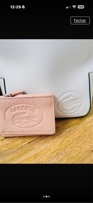 Conjunto bolsa Lacoste e carteira