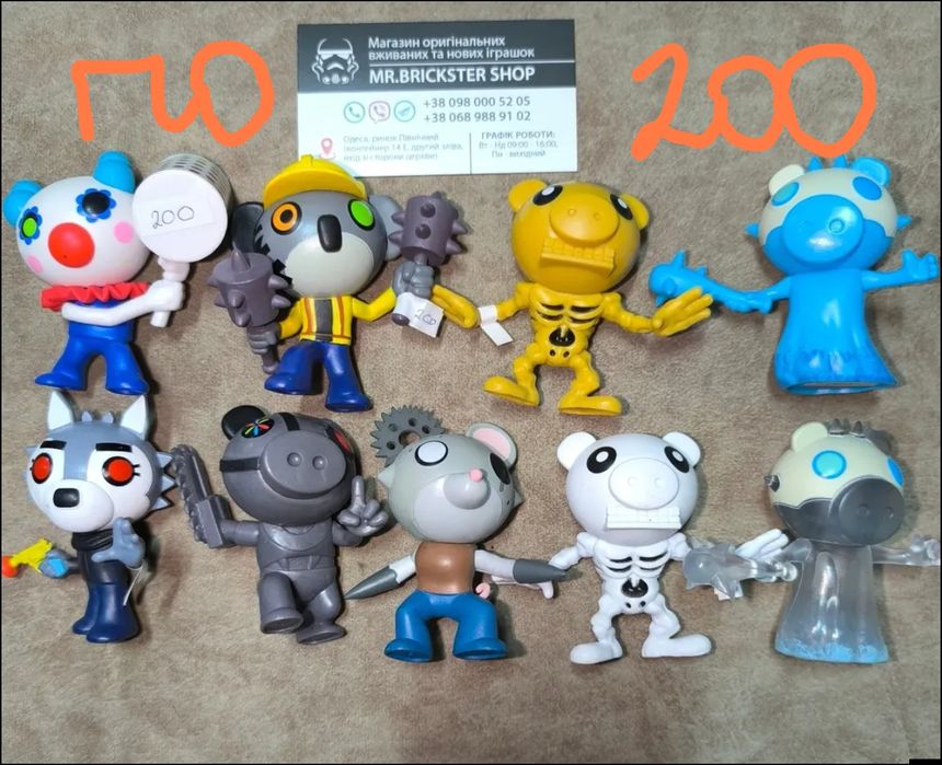 Игровые фигурки Piggy Skylanders Halo Overwatch Resident Zelda Doom