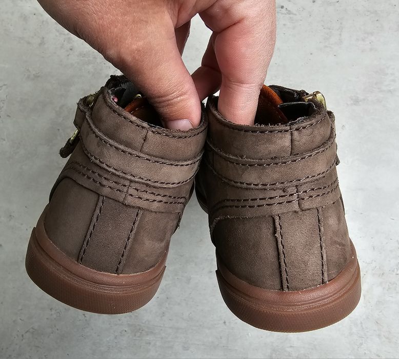 Timberland Groveton 27 chłopięce buty brązowe za kostkę trzewiki trape