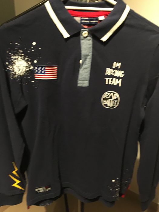 chłopięca koszulka polo z dł. rękawem rozm 140 Orginal Marines