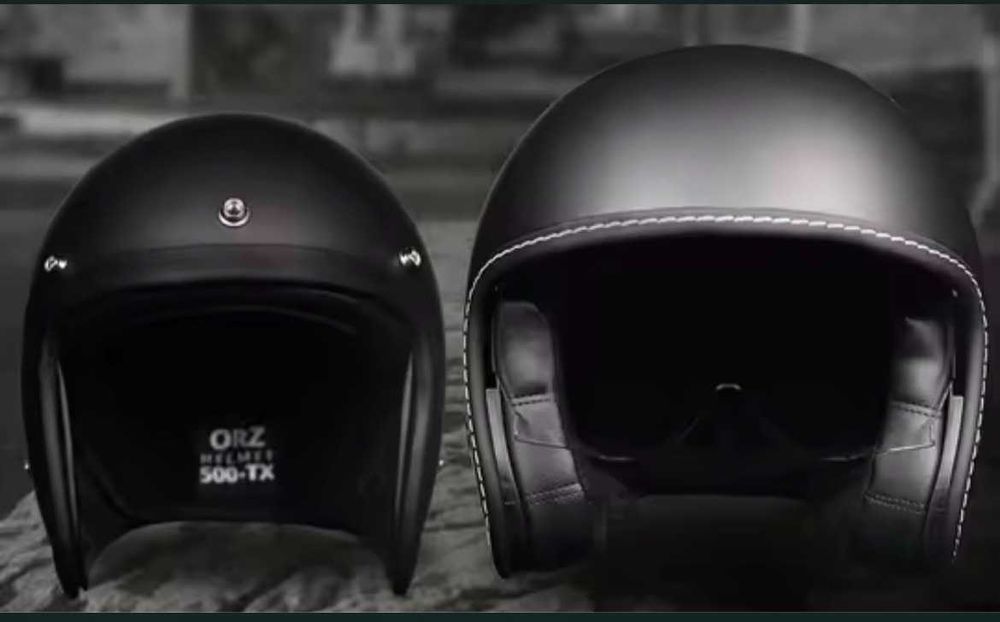 Kask r S Jet SLIM retro NOWY czarny mat-na skuter typu Vespa