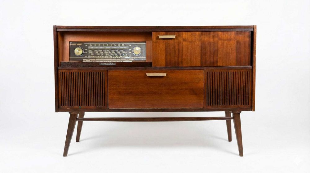 Radio-gira discos vintage