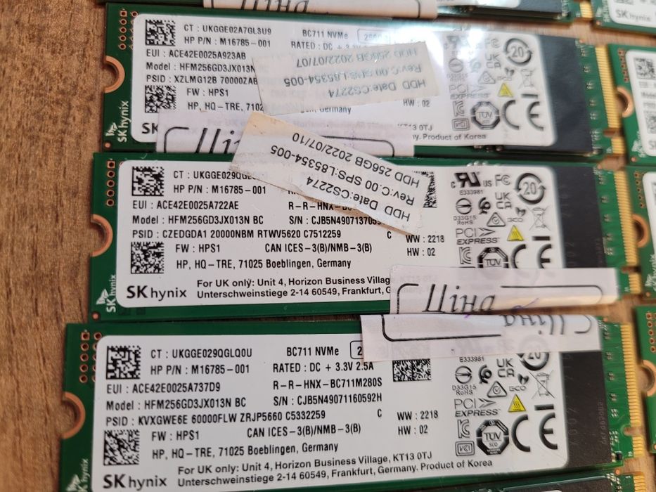 SSD ОПТ  M2 пам'ять 100% стан 256