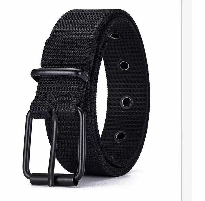 pasek do spodni męski materiałowy, czarny , nowy długość 114cm