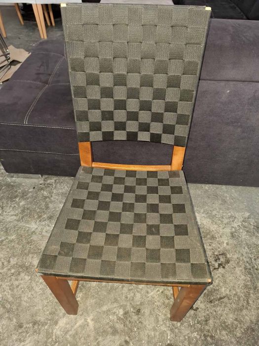 Комплект 4 шт. Скандинавські стільці / Натуральне дерево / Плетіння