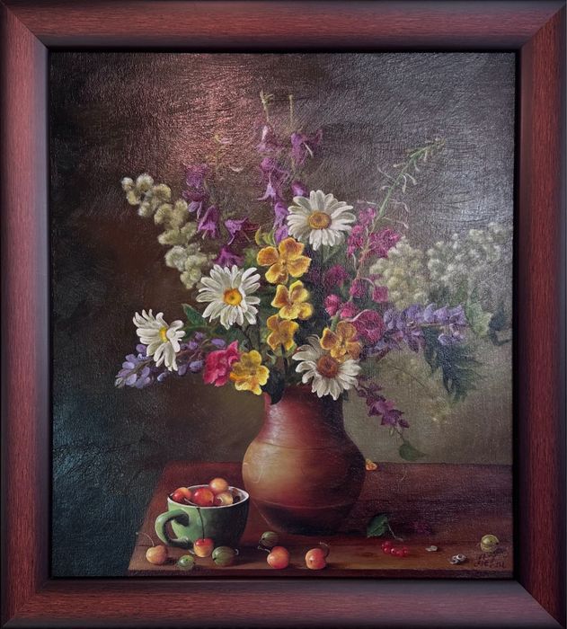 Картина олійними фарбами. Букет