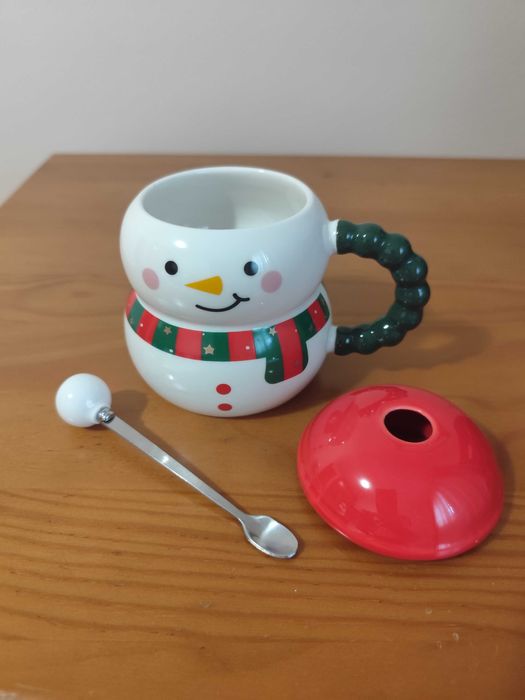 Caneca de natal boneco de neve
