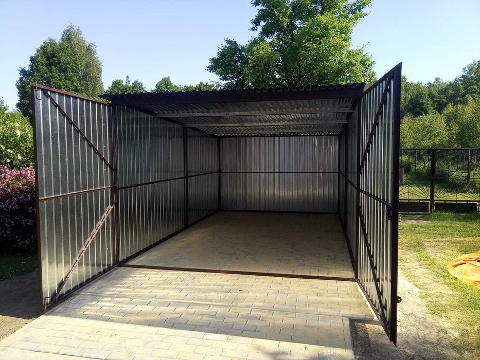 Garaż ocynkowany 3x5 Magazynek schowek budowlany garaże blaszane