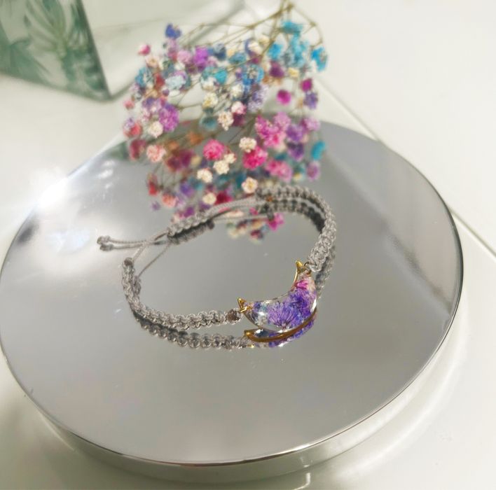 Bransoletka handmade z gipsowkami