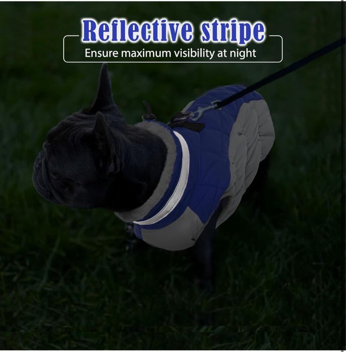 Kurtka Dla Psa Wodoodporna Z Podszewką Rozmiar XL