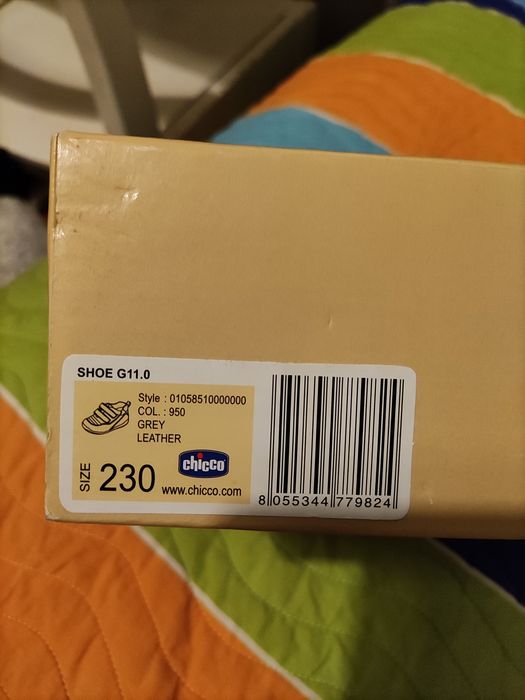 Sapatos em pele Castanhos Novos Chicco Imparo tamanho 23