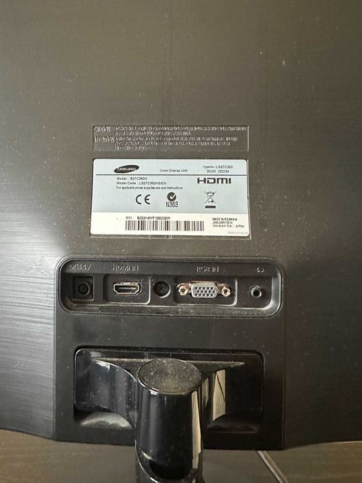 Monitor Samsung 27" Full HD S27C350H - HDMI + VGA - Funcional