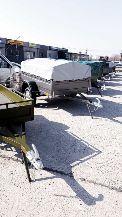 Одновісний причіп "Olta-trailers 303", розмір 2000*1320*450 мм. ЦІНА ВКАЗАНА БЕЗ КОЛЕС ТА ТЕНТУ!