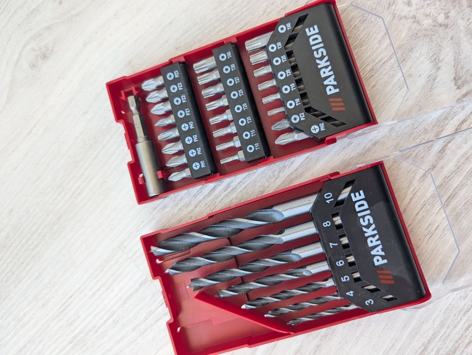 Parkside kit brocas e Bits ponteiras