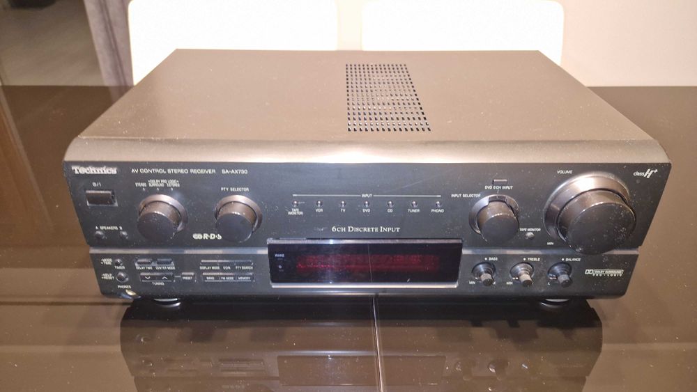 Amplituner Technics SA-AX730 możliwość dźwięku Dolby Digital i DTS 5.1