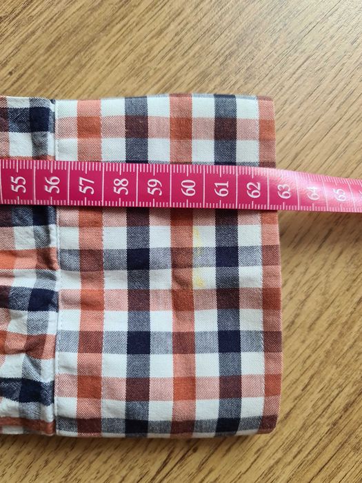 Koszula w kratę męska RESPECT PAWO 40 slim fit