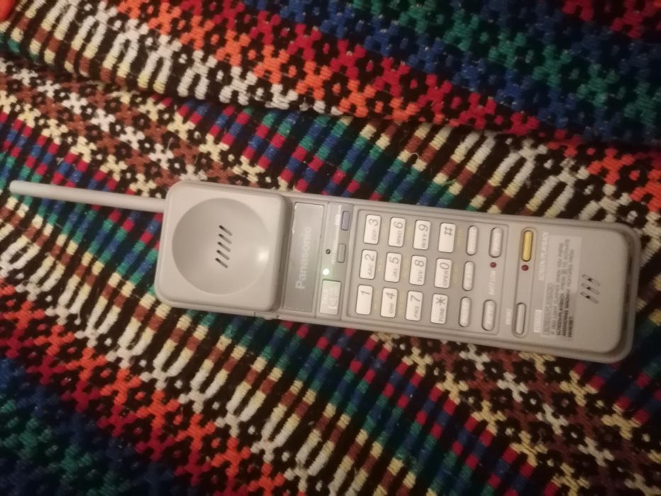 Telefone sem fios panasonic com gravador atendedor de chamada