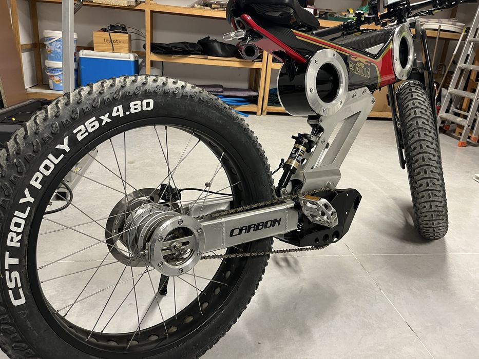 Bicicleta moto parrila rara