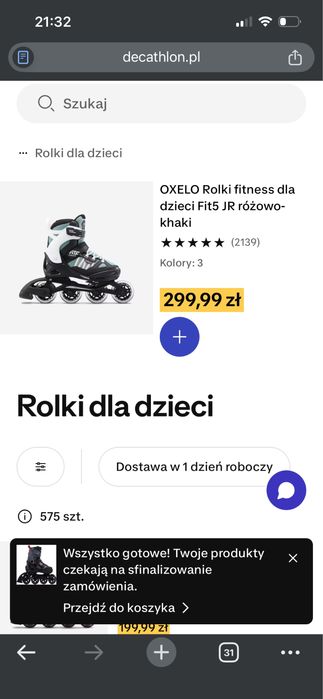 Rolki oxelo fit5 junior
