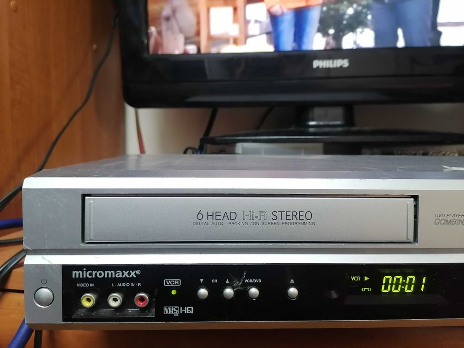 Magnetowid VHS Micromaxx MR9064 HI-FI stereo COMBO  DVD SONY