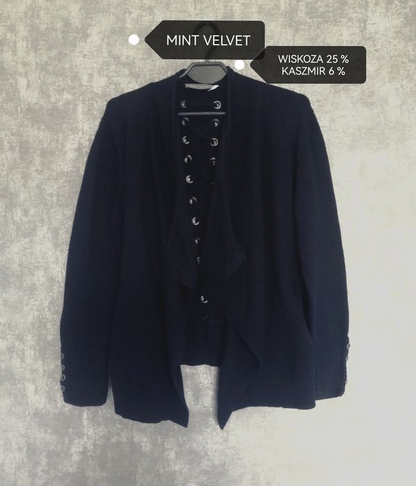 Mint Velvet sweter, kardigan, granatowy r. L, 40, XL, 42