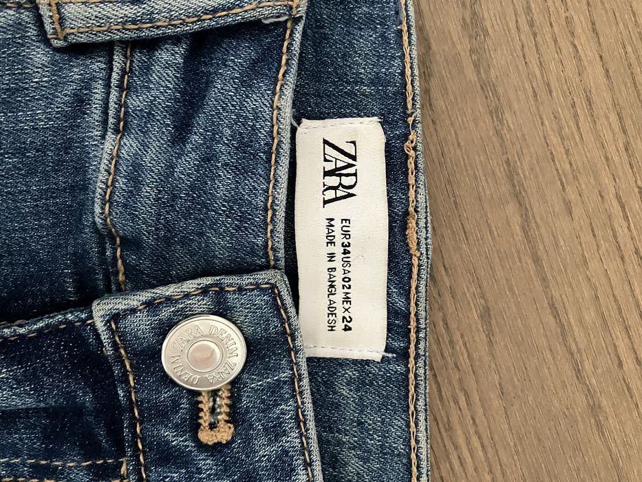 Jeansy damskie Zara rozmiar 34