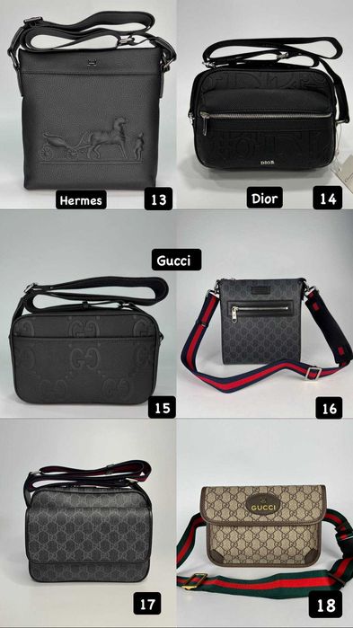 ‼️БЕЗ ПЕРЕДПЛАТ Чоловічі сумки LV/Coach/Gucci/Dior/Hermes/Burberry‼️